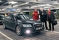 Die Audi-Crew landete sicher nach dem Start in München am Flughafen Köln/Bonn. Foto: unitedpictures/auto-reporter.net 